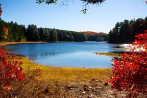 breathtaking Gouldsboro Lake view in poconos 